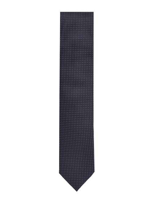 Se Lindbergh Black Polyester Tie With Dots 7 Cm Lindbergh Black Navy ved Booztlet