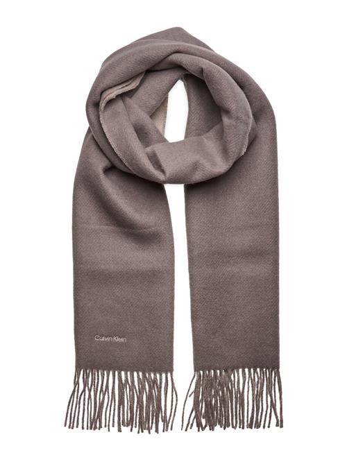 Calvin Klein Fringes Two T S Scarf 40X200 Calvin Klein Beige