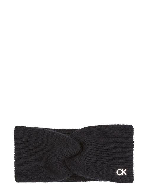 Calvin Klein Ck Metal Chunky Rib Headband Calvin Klein Black