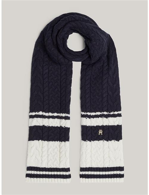 Tommy Hilfiger Th Naval Cable Scarf Tommy Hilfiger Navy