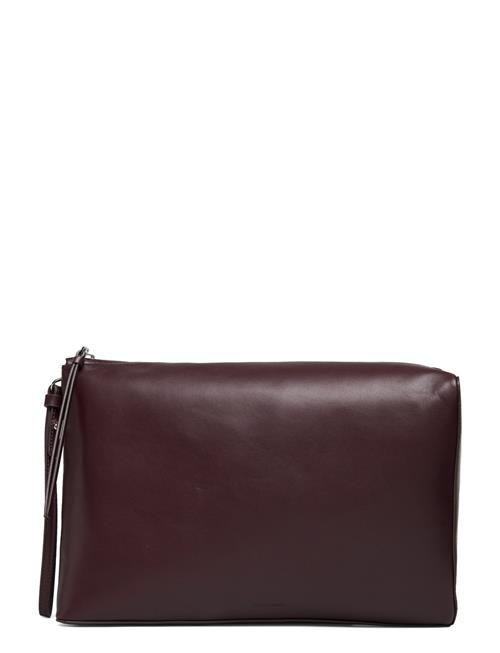 Calvin Klein Ck Leather Clutch Calvin Klein Burgundy