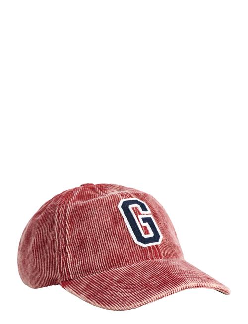 GANT G Badge Washed Cord Cap GANT Red