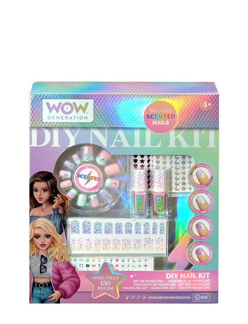 Se WOW Generation Wow® Generation, Diy Nail Kit With Scented Nails WOW Generation Patterned ved Booztlet