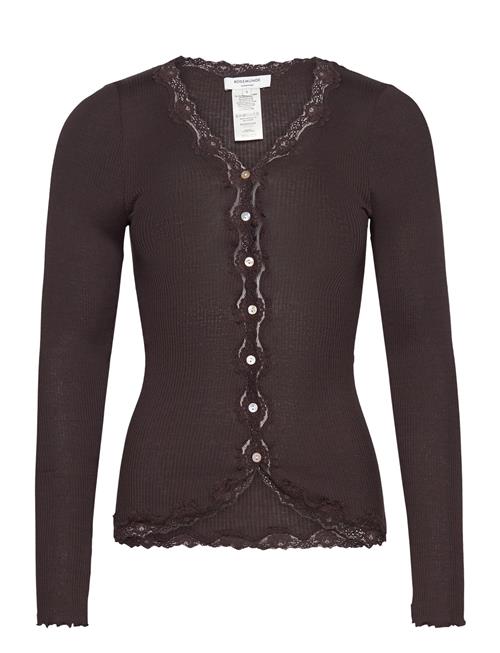 Rosemunde Rwbabette Ls V-Neck Regular Lace Ca Rosemunde Brown