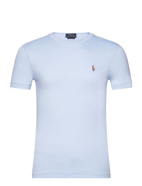 Se Polo Ralph Lauren Custom Slim Fit Soft Cotton T-Shirt Polo Ralph Lauren Blue ved Booztlet