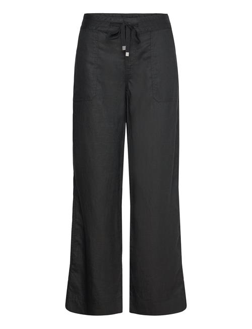 Se Lauren Ralph Lauren Linen Wide-Leg Pant Lauren Ralph Lauren Black ved Booztlet