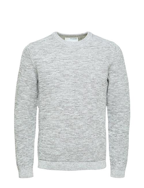 Selected Homme Slhvince Ls Knit Bubble Crew Neck Noos Selected Homme Grey