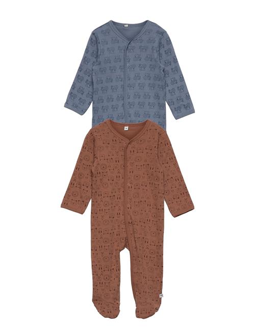 Nightsuit W/F -Buttons 2-Pack Pippi Brown