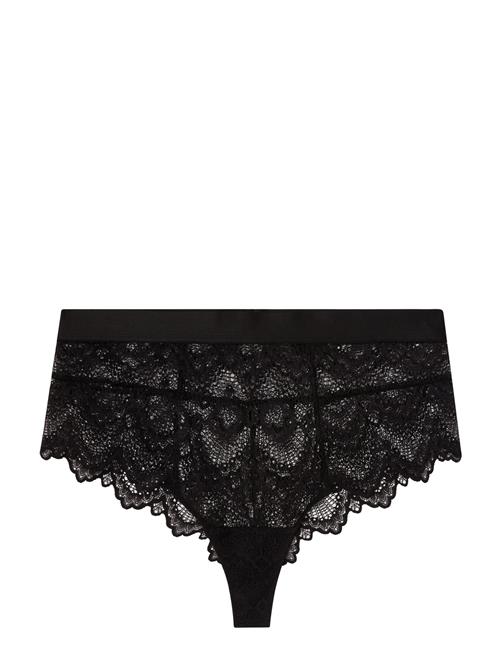 Se Saboteur Lace Highwaist String Understatement Underwear Black ved Booztlet