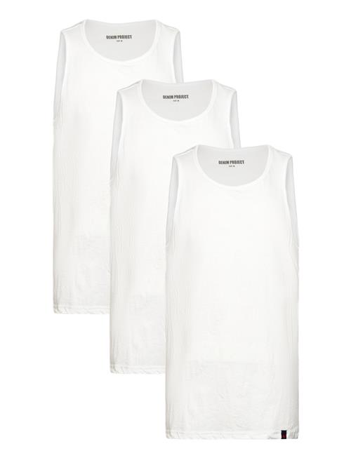 Denim project Dp Tanktop 3 Pack Denim Project White