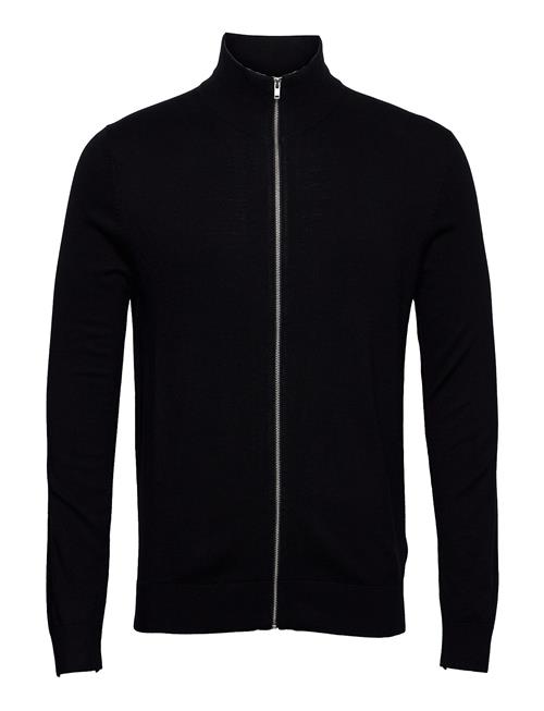 Ecovero L/S Zip Cardigan Lindbergh Black