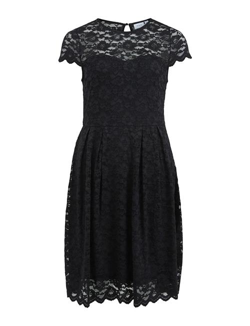 Vila Vikalila Capsleeve Lace Dress - Noos Vila Black