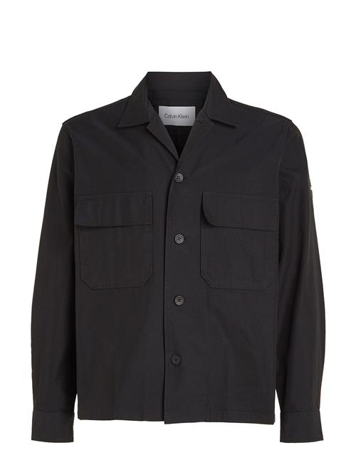 Calvin Klein Cotton Nylon Overshirt Calvin Klein Black