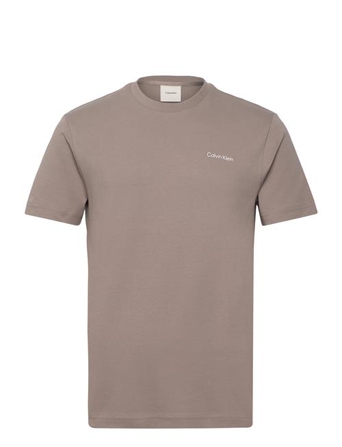 Calvin Klein Micro Logo Interlock T-Shirt Calvin Klein Beige