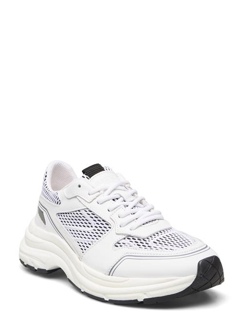 Selected Femme Slfabby Leather Sneaker Selected Femme White