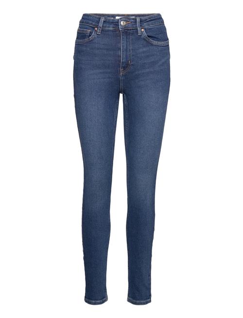 High-Rise Skinny Jeans Mango Blue