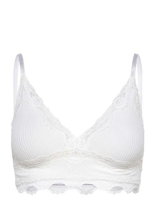 Silk Bra W/Lace Rosemunde White