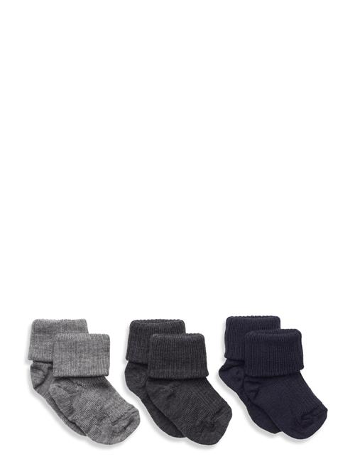 mp Denmark Wool Rib Baby Socks - 3-Pack Mp Denmark Patterned