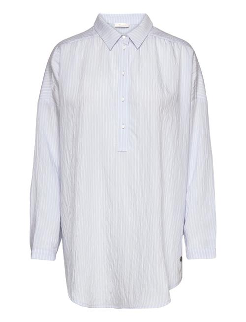 Arhavi Striped Half Placket Shirt Tamaris Apparel Blue