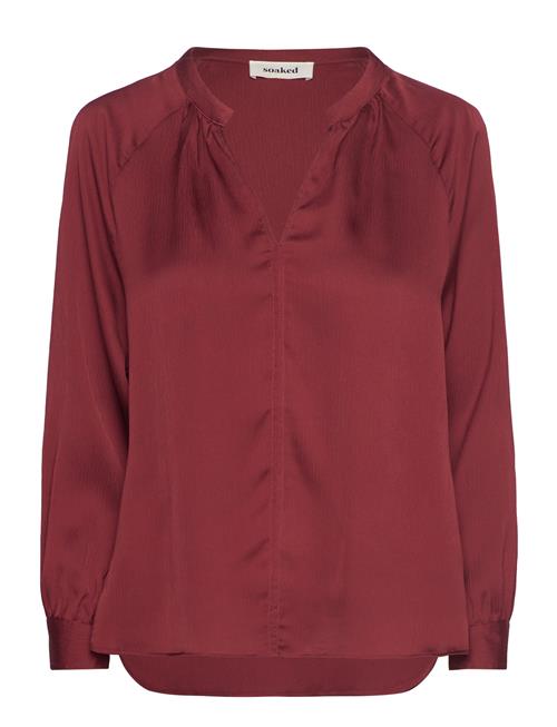 Slioana Blouse Ls Soaked In Luxury Red