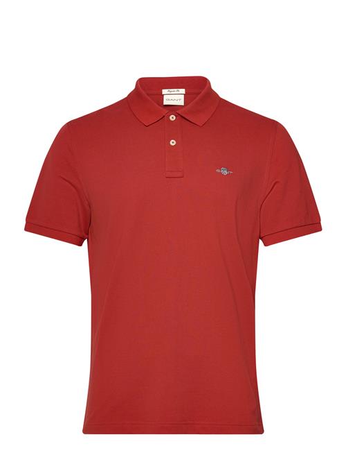 GANT Reg Shield Ss Pique Polo GANT Red