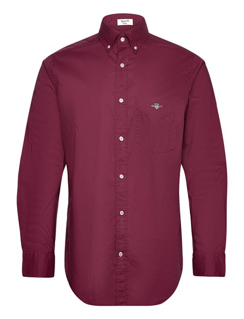 GANT Reg Classic Poplin Shirt GANT Burgundy