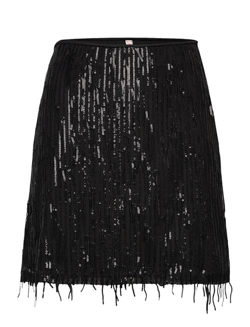 ONLY Onlspacy Short Sequins Skirt Wvn ONLY Black