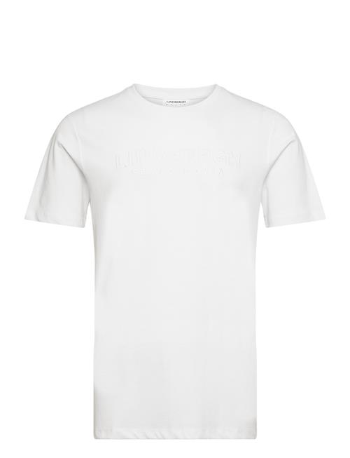 Se Lindbergh Brand Embroidery Tee S/S Lindbergh White ved Booztlet