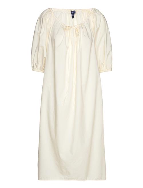 GANT Relaxed Gathered Dress GANT Cream