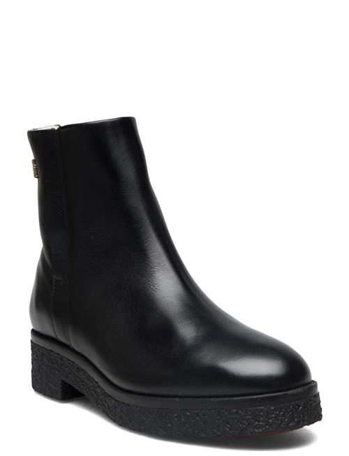 Se Tommy Hilfiger Crepe Look Ankle Boot Tommy Hilfiger Black ved Booztlet