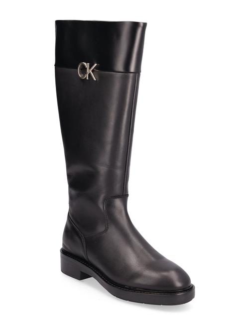 Se Calvin Klein Rubber Sole Knee Boot W/Hw Calvin Klein Black ved Booztlet