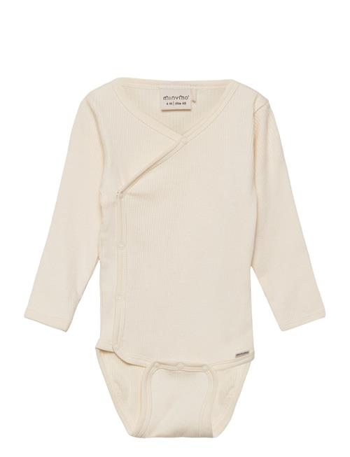 Minymo Wrap Body Ls Rib Minymo Cream