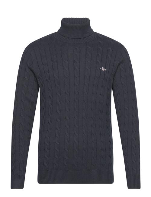 Cotton Cable Turtle Neck GANT Navy