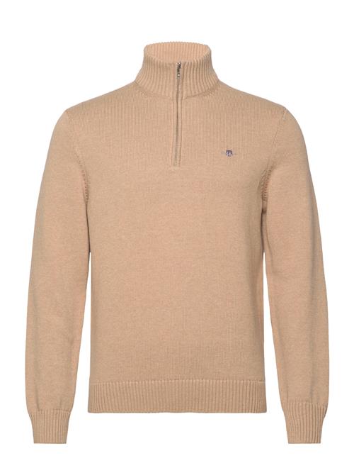 Se GANT Casual Cotton Half Zip GANT Beige ved Booztlet