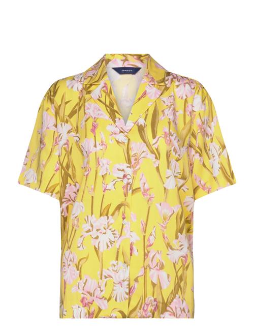 GANT Rel Iris Print Ss Pyjama Shirt GANT Yellow