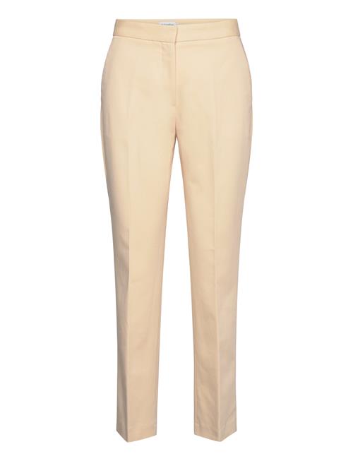 Se Calvin Klein Cotton Stretch Slim Pant Calvin Klein Beige ved Booztlet