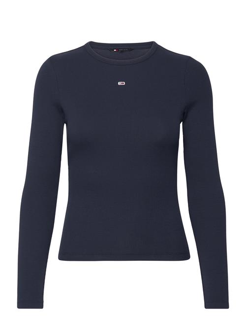 Tommy Jeans Tjw Slim Essential Rib Ls Tommy Jeans Navy