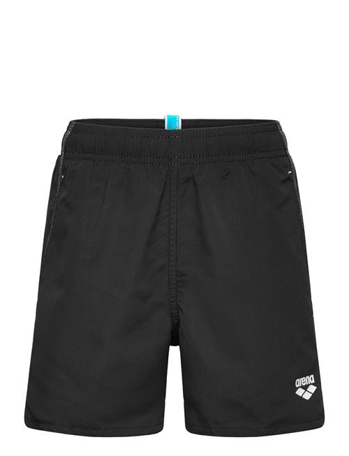 Arena Boys' Beach Boxer Solid R Black-White Arena Black