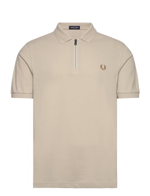 Fred Perry Sport1 Zip Neck Polo Fred Perry Beige