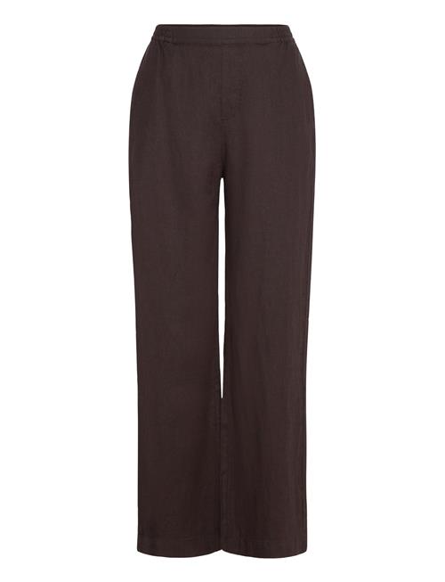 Se Lindex Trousers Bella Pure Linen Lindex Brown ved Booztlet