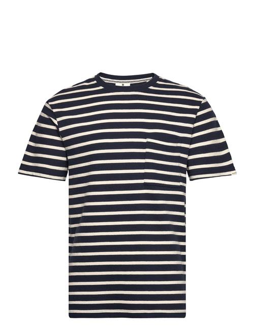 Akkikki S/S Stripe Tee - Gots Anerkjendt Navy