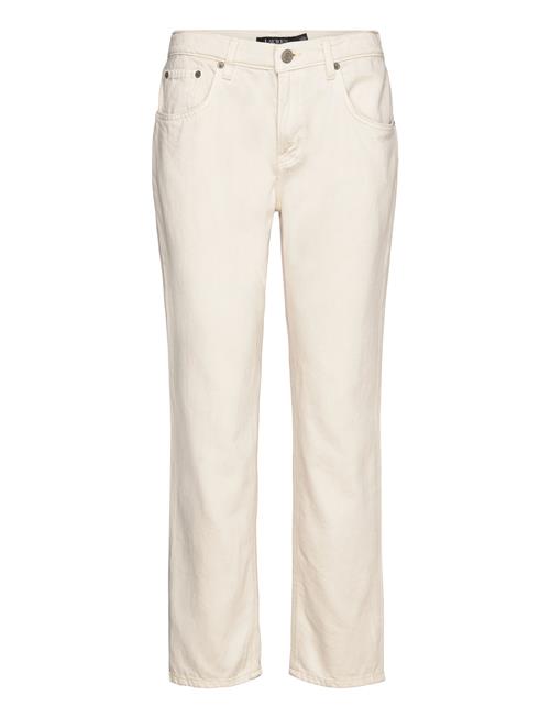 Se Lauren Ralph Lauren Relaxed Tapered Ankle Jean Lauren Ralph Lauren Cream ved Booztlet