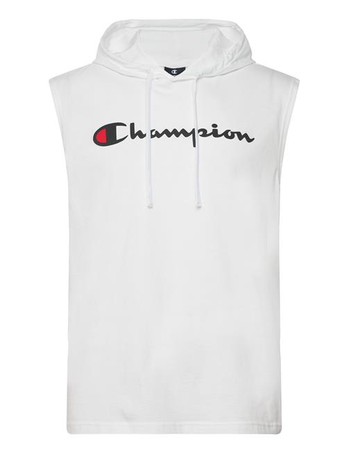 Se Champion Hooded Sleeveless T-Shirt Champion White ved Booztlet