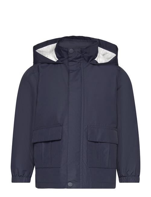 Mango Hooded Water-Repellent Parka Mango Navy