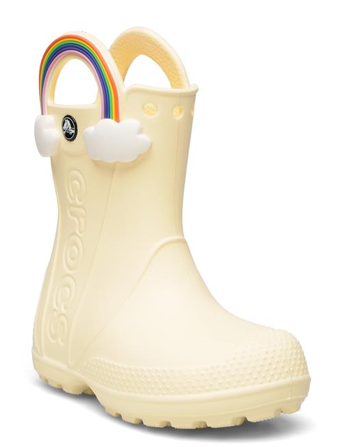 Se Crocs Handle It Rainbow Rain Boot K Crocs Yellow ved Booztlet