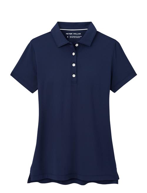 Peter Millar Short Sleeve Button Polo Peter Millar Navy