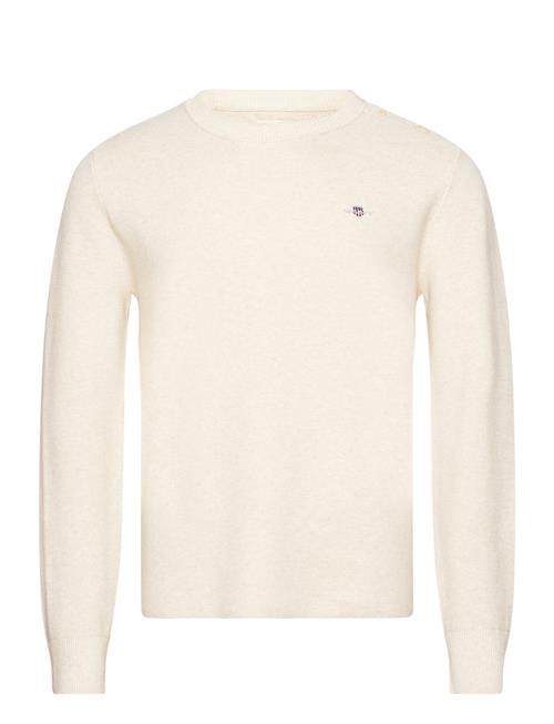 GANT Milano Knit Cotton Butt D C-Neck GANT Cream