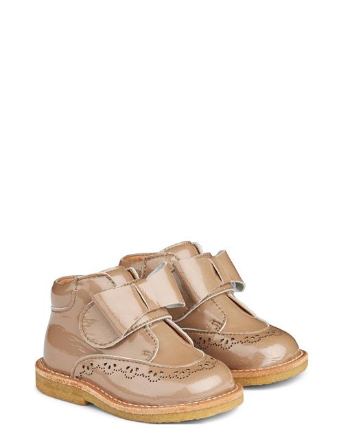 Bootie Velcro Bowy Wheat Beige