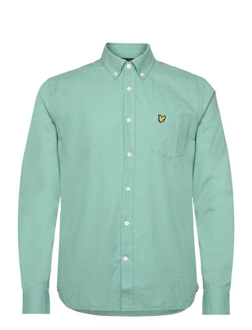 Lyle & Scott Cotton Linen Button Down Shirt Lyle & Scott Green