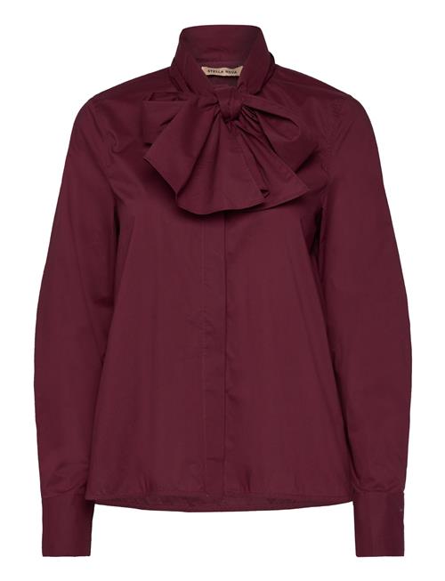 Solid Cotton Shirt Stella Nova Burgundy